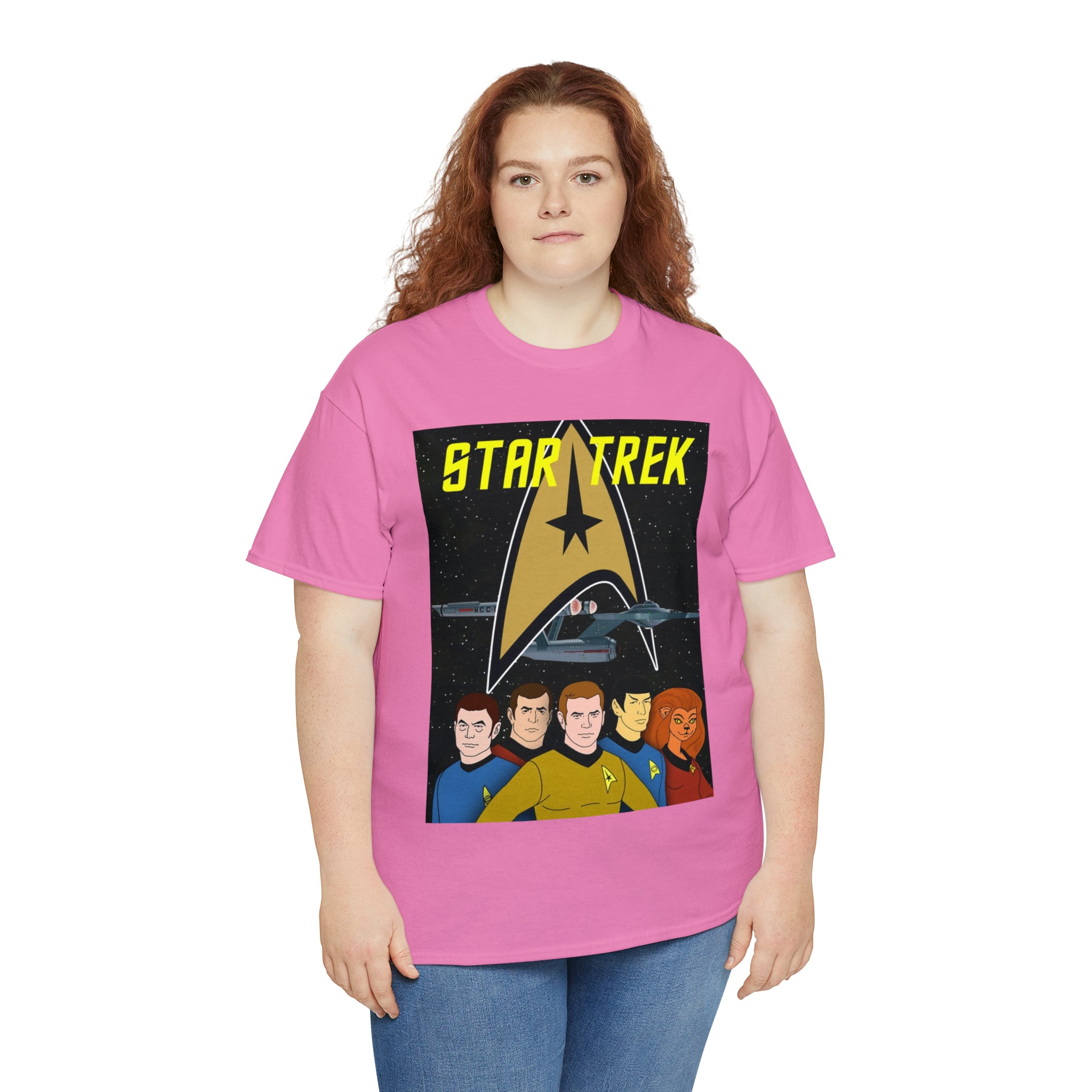 Star Trek Cartoon- Unisex Heavy Cotton T-Shirt - Creations by Chris and Carlos